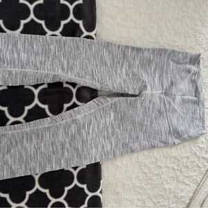 Lululemon Black and White Striped Leggings